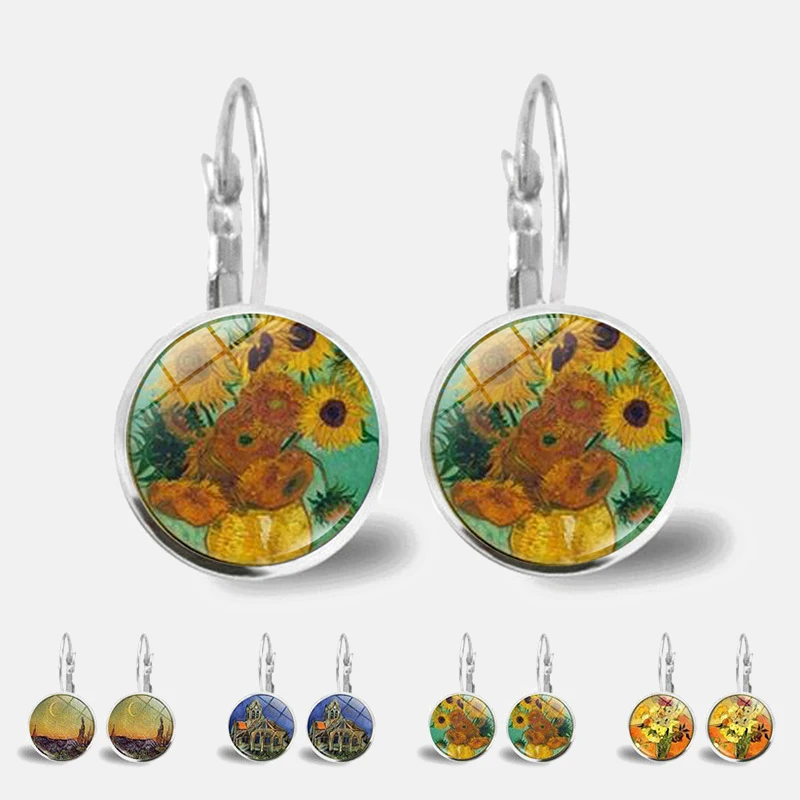 Модные серьги гвоздики из кабошона простой стиль ювелирные изделия для женщин