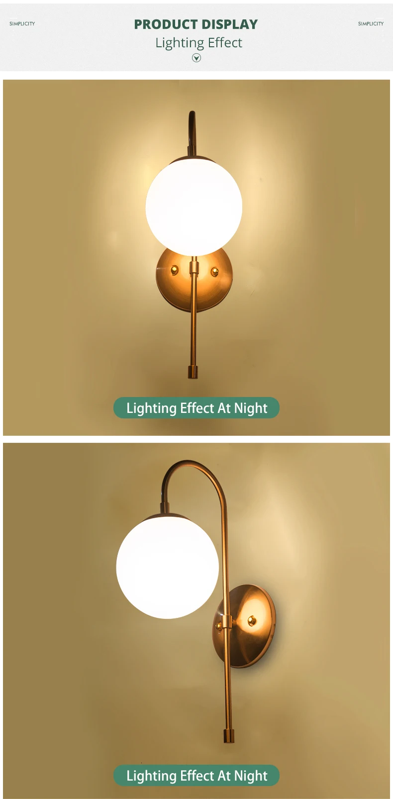 Бесплатный светильник E27), настенный светильник в скандинавском стиле, стеклянный абажур, светодиодный настенный светильник для дома, гостиной/спальни, железный светильник, бра