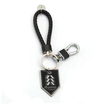 

Game Destiny Keychain For Men Woven Leather Metal Warlock Titan Hunter Keyring Car Bag Pendant Fashion Jewelry llaveros brelok