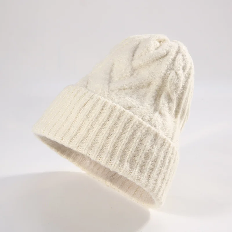 Зимняя вязаная шапка millinery в Корейском стиле, модная осенняя и зимняя ветрозащитная велосипедная Высококачественная Мягкая шерстяная шапка - Цвет: 13