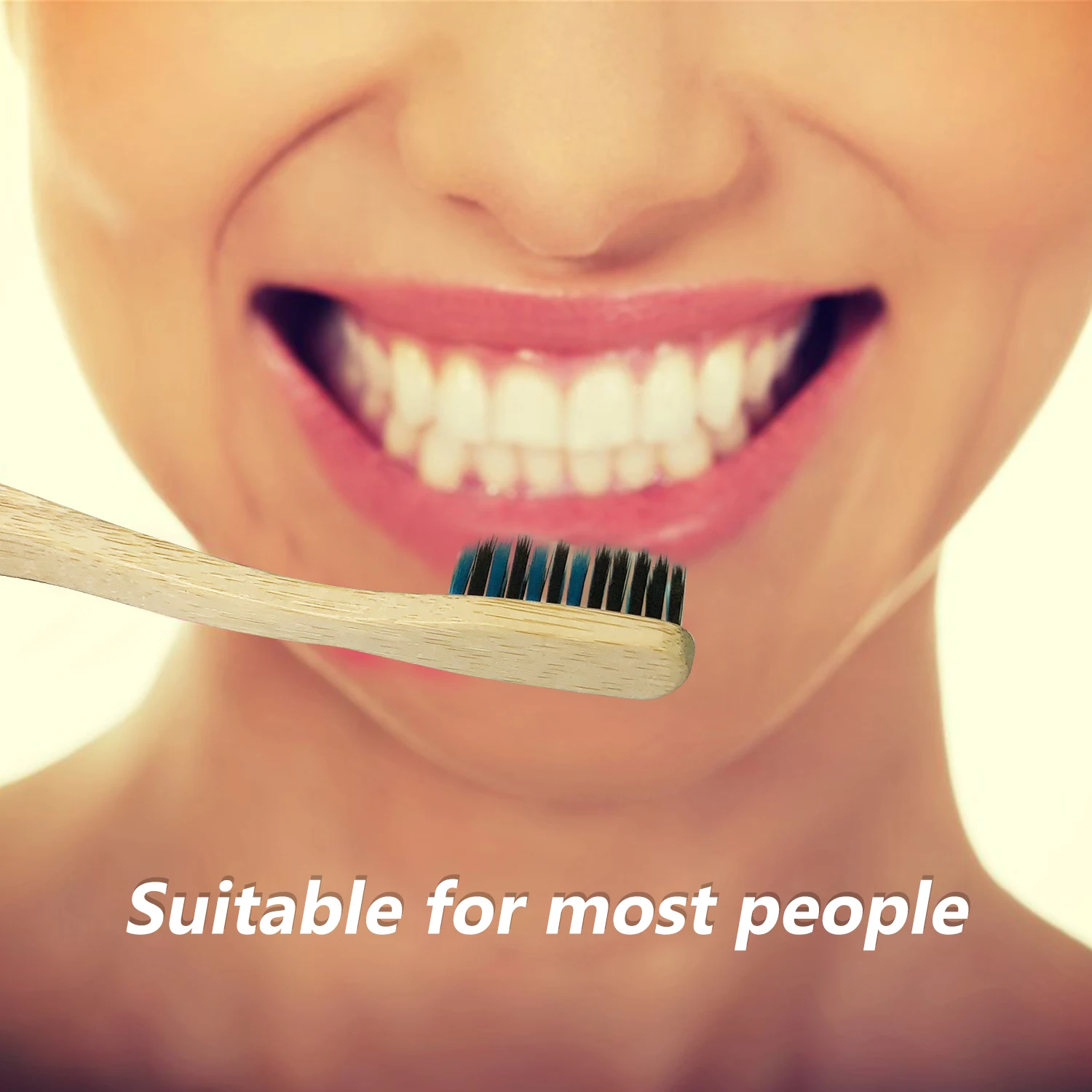 Бамбуковая зубная щетка с плотной щетиной для взрослых Повседневная и дорожная ручная портативная зубная щетка es набор Инструменты для ухода за полостью рта