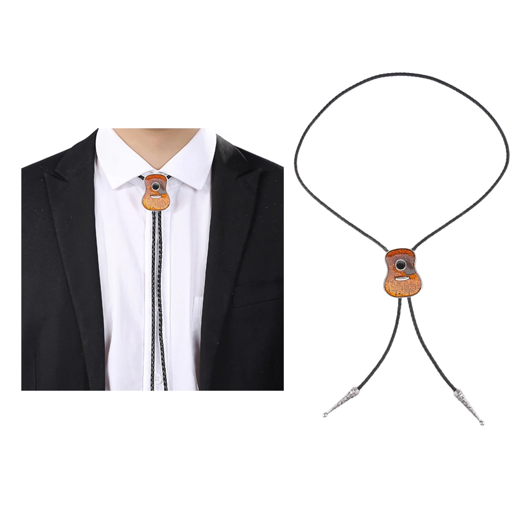 Corbatas de vaquero americano para hombres niños, collar Bolo, corbatas de Bola con colgante en forma de cuerda de cuero PU _ - AliExpress Mobile