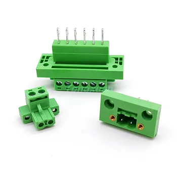 

10sets Wall Terminal 2EDGWB-5.08MM Pluggable Screw Terminal Block 2P 3P 4P 5P 6P 7P 8P 10P Plug Type PCB Connector