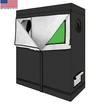 

48"x24"x60" Grow Tent Room Indoor 600D Reflective Mylar Non Toxic Hut /w Door