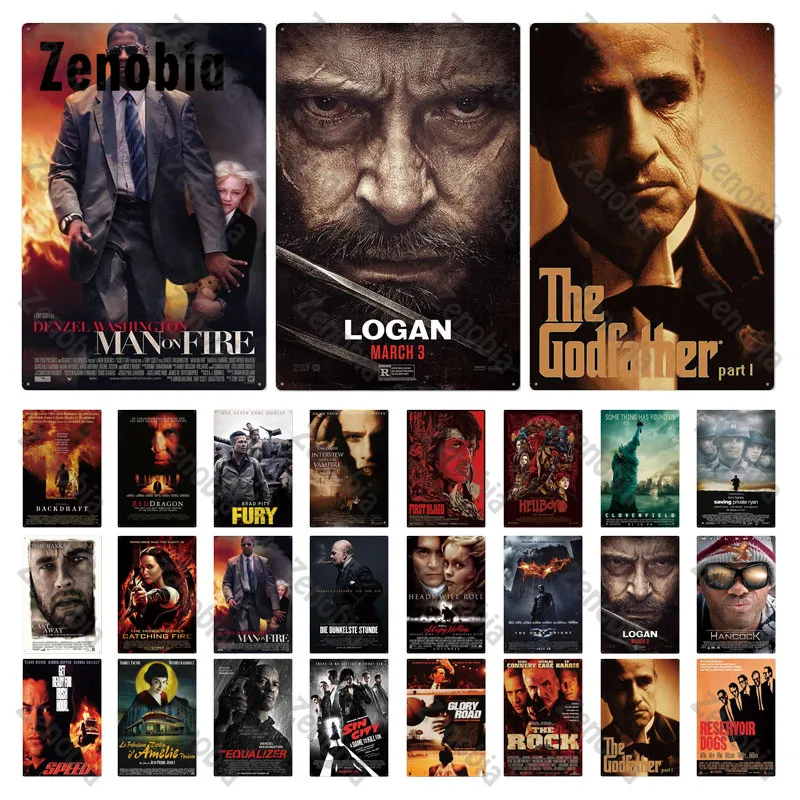 영화 금속 포스터 금속 사인 빈티지 플라크 주석 사인 플레이트 벽 아트 스티커, 바 펍 클럽 남자 동굴 클래식 룸 장식
