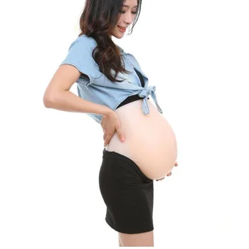 

4600g Silicone Pregnant Tummy Belly Artificial Twins Babies 8-10 Months Shapewear Womens Plus Size Bodyshaper