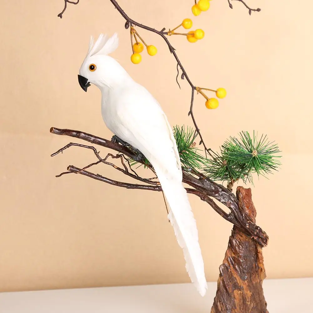 Macaw-Lawn-Doll Decoration Garden-Props Simulation-Parrot Bird Fake Animal 28CM Manual