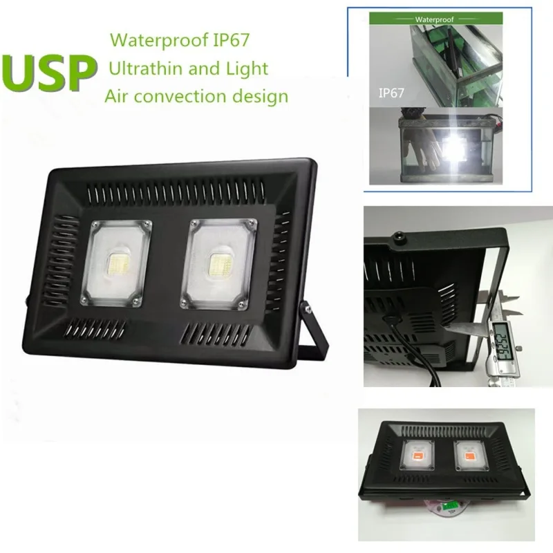 100W LED Flood Light Outdoor 6000K Outside Lights 8000lm Super Bright Security Lights IP66 Waterproof Floodlights Security Light