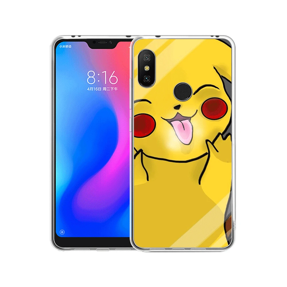 Мобильный чехол для телефона для Xiaomi Redmi Note 8, 6, 7, 5 Pro Xiaomi 4 4X 5A крышка Покемоны Бульбазавр Пикачу милый