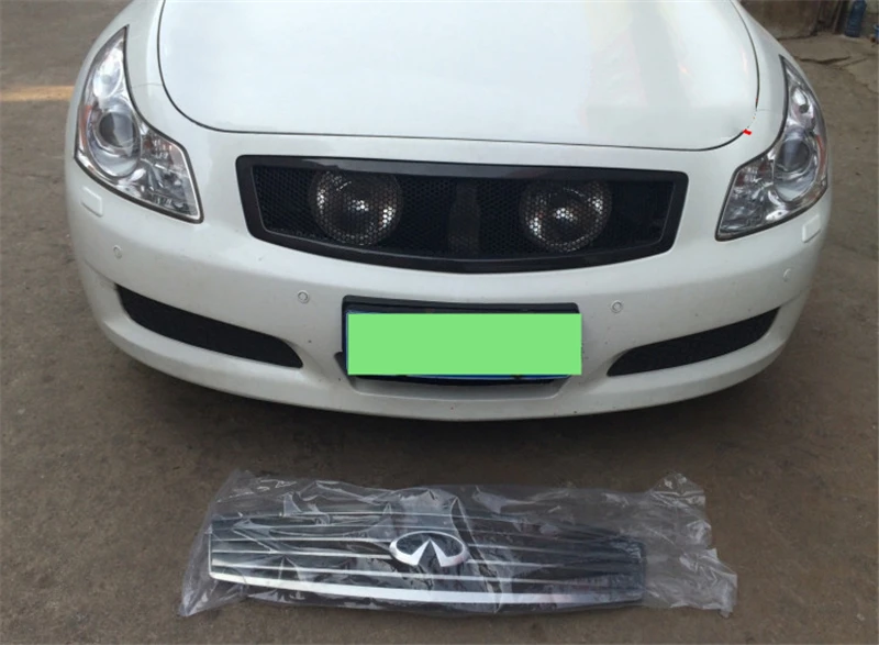 Используется для Infiniti G35 Racing Grills 2006 07 08 09 год 4 двери Refitt Передняя Центральная гоночная решетка крышка аксессуары