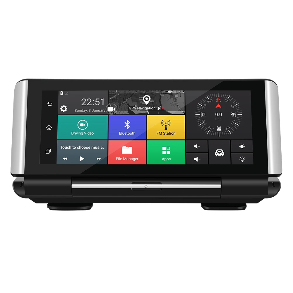 

7Inch 4G Car DVR Camera GPS FHD 1080P Android Dash Cam Navigation ADAS Video Recorder Dual Lens with Reverse Camera for Bluavido