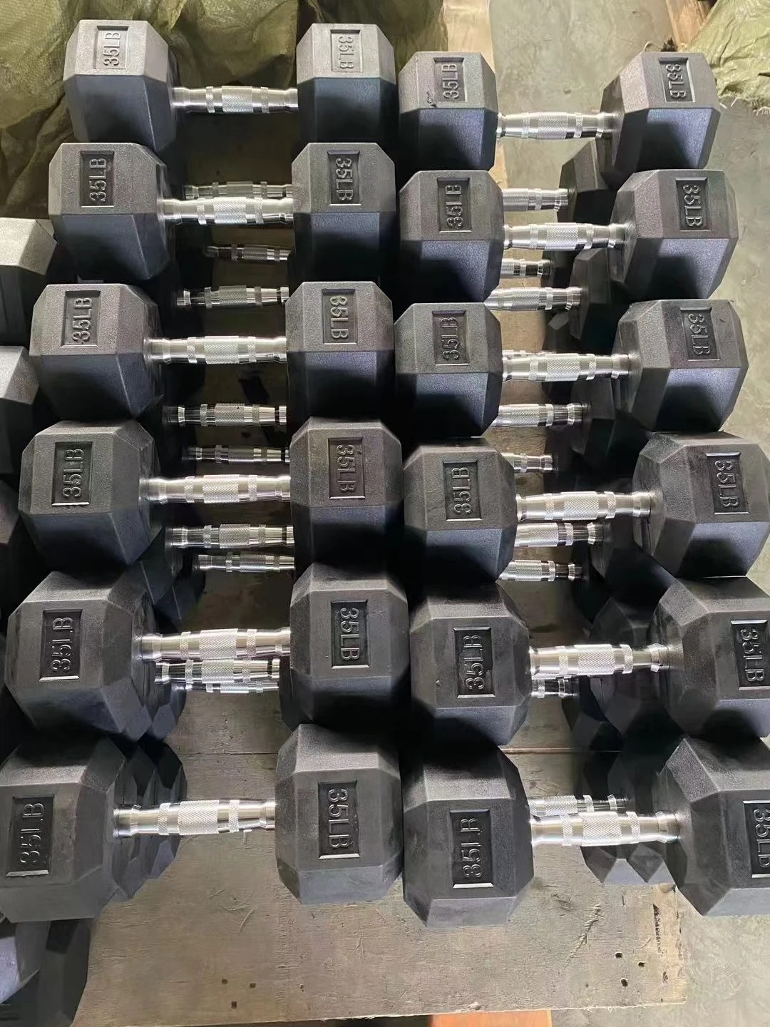 Adjustable Hexagonal Dumbbell with Glue to Make Exercise Arm Media and Fitness, Manufacturer Directly Supplies
