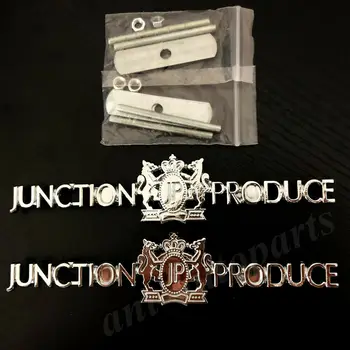 

2pcs Metal Chrome Junction Produce JP Luxury VIP JDM Car Grille Emblem Badge