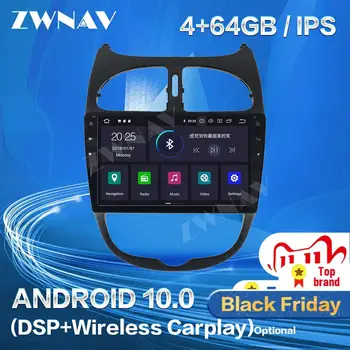 

Carplay For Peugeot 206 2000-2010 2011 2012 2013 2014 2015 2016 Android 10 Player GPS Auto Audio Stereo Radio Recorder Head Unit