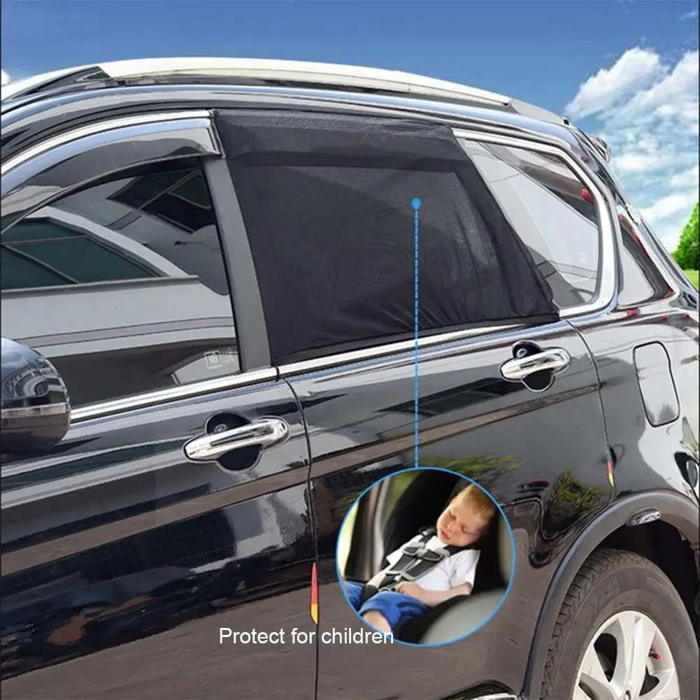 2 шт. Автомобильная Солнцезащитная УФ-защита автомобильная шторка Автомобильная Солнцезащитная шторка боковая сетка на окно протектор окна автомобиля универсальные аксессуары