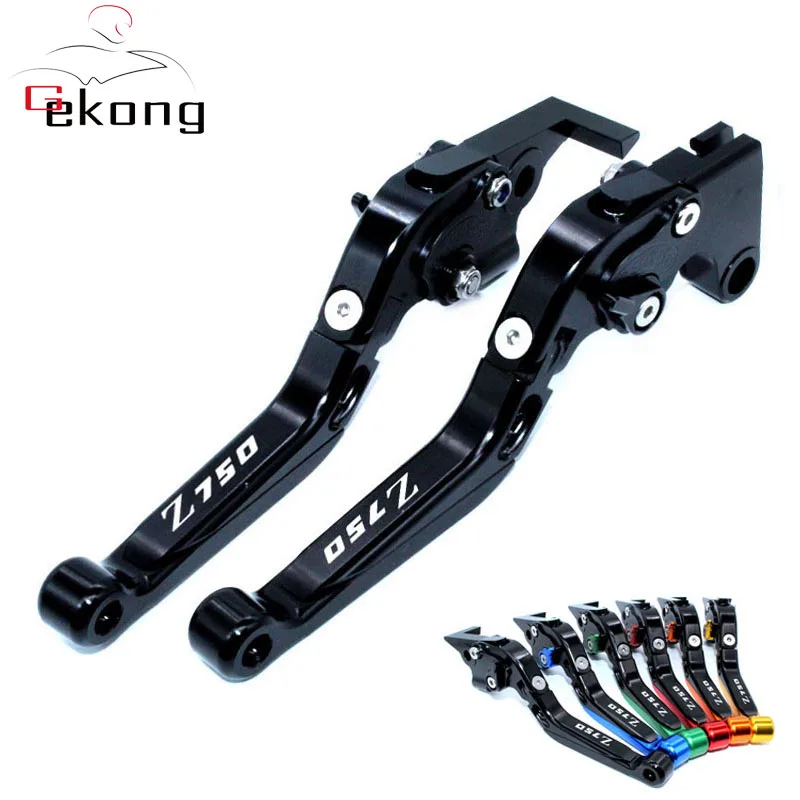 Для KAWASAKI Z750 Z 750 2007 2008 2009 2010 2011 2012 Аксессуары для мотоциклов Складной Выдвижная сцепные рычаги логотип Z750