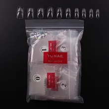 Поперечная граница для маникюра складка seamless кончик ногтя 500 шт сумка кажущаяся прозрачная палочка полностью бандаж галстук относится к кончику ногтя 0