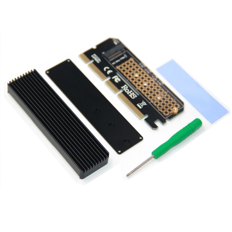 M.2 SSD адаптер PCIe SSD чехол PCI Express X4 X8 X16 NVME M2 SSD 2230 2242 2260 2280 корпус жесткого диска черный алюминиевый Caddy