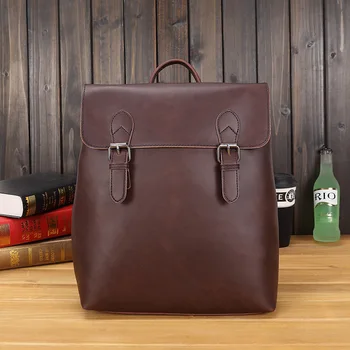 

New men's backpack fashion bag backpack men's outdoor leisure bag retro luggage bag