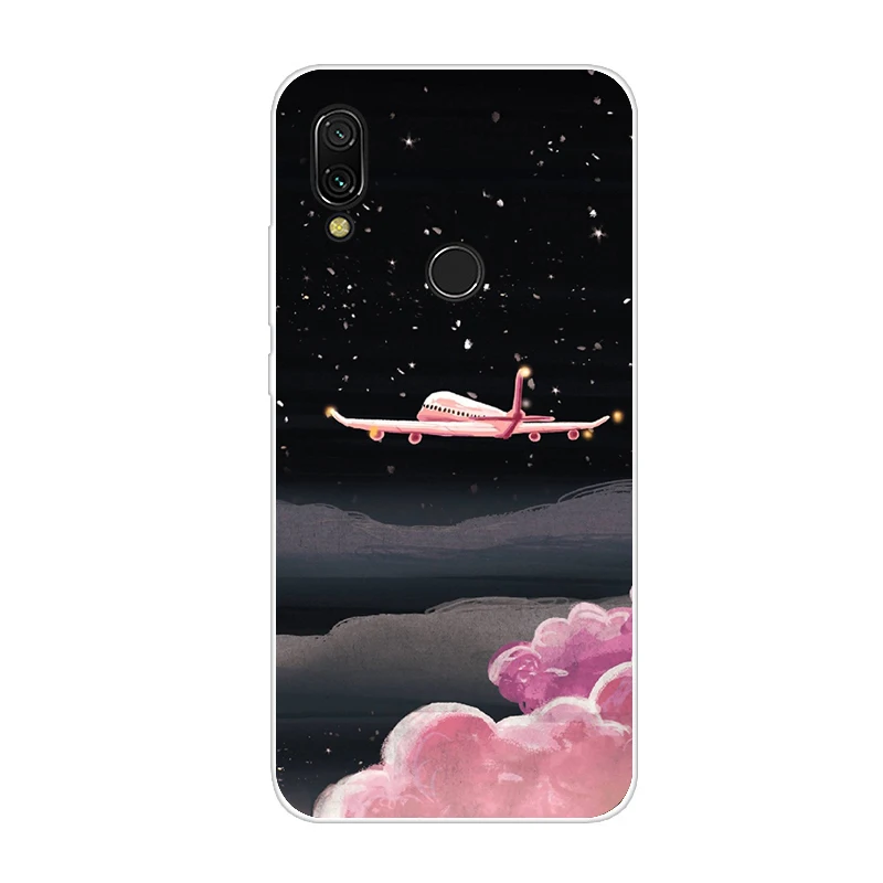 Флуоресцентный желтый Для xiaomi redmi 7 чехол силиконовый рисунок мягкий ТПУ для xiaomi redmi 7 Чехол 6,26 дюймов snapdragon 632 модель fundas coque бампер - Цвет: Флуоресцентный желтый