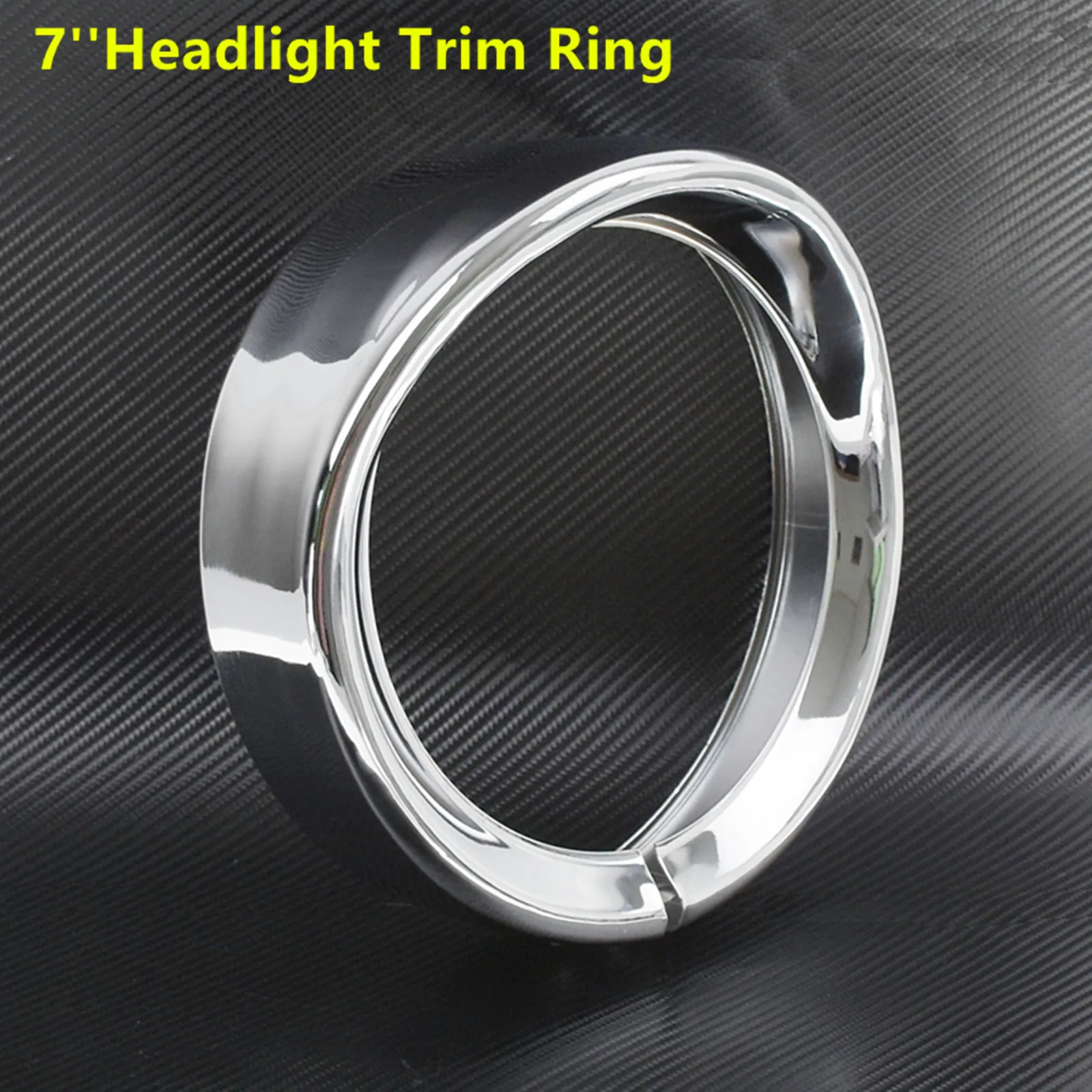 Motorcycle Chrome 7\'\'Headlight Trim Ring+4.5\'\' Fog Light Cover +Visor Style Turn Signal Trim Ring For Harley Softail FLH Touring