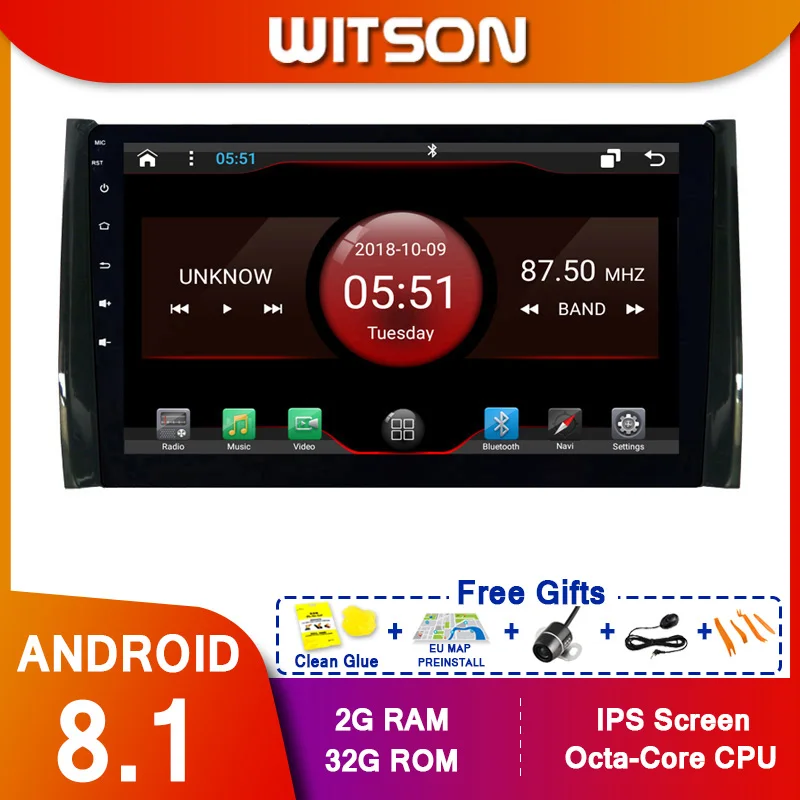 WITSON 9 &quotFULL HD сенсорный экран Android 10 0 Восьмиядерный Автомобильный GPS