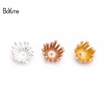 

BoYuTe (200 Pieces/Lot) Metal Alloy 11MM Flower Stamen Pistil Bead Caps Diy Hand Made Jewelry Findings Components