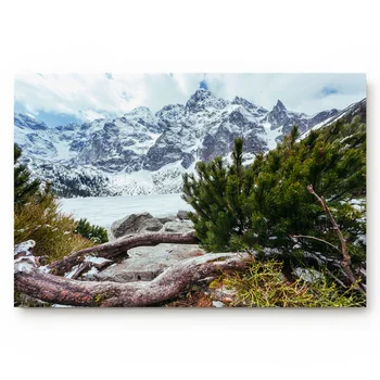 

Mountains Lake Nature Snow Simple Door Mats Bedroom Kitchen Bathroom Door Non-slip Mats