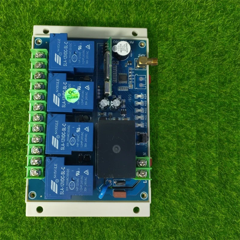 Remoto sem Fio Interruptor de Luz Transmissor + Ventosas Controle Led Relé Saída Rádio rf Antena 500-3000m Ac110v 220v 380v 4ch - Image 4