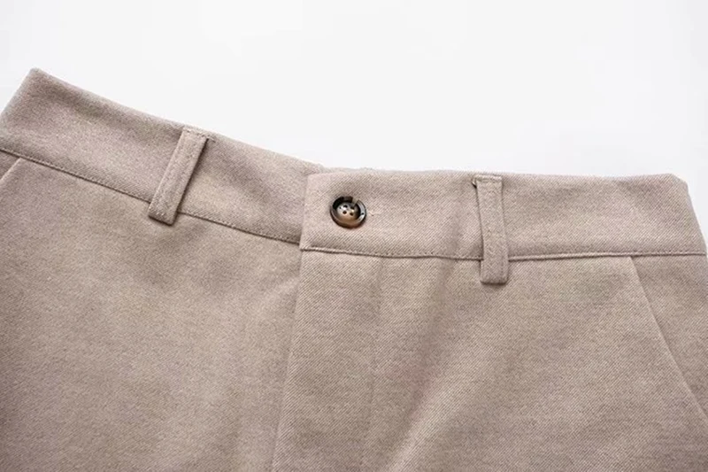 Новинка, большие размеры, брюки 4XL 5XL, женские прямые плотные обычные однотонные шерстяные брюки, женские KKFY4016