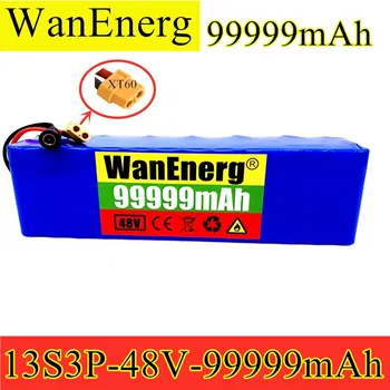 

18650Battery Pack 1000w 13S3P XT60 48V Lithium ion Battery Pack 99999mah For 54.6v E-bike Electric bicycle Scooter with BMS