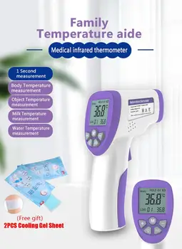 

Thermometer Gun Baby/Adult LCD Non-contact IR Infrared Digital Forehead Temperature Meter Home Child Temperature Measure Device