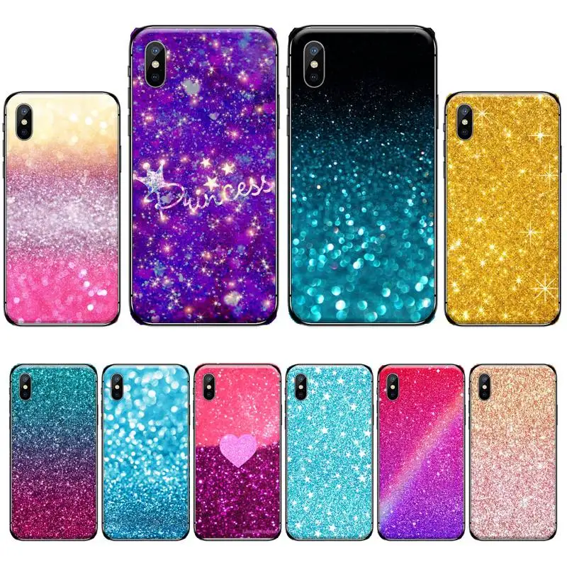 Роскошный блестящий Мраморный силиконовый черный чехол для телефона iphone 12 5 5s 5c se