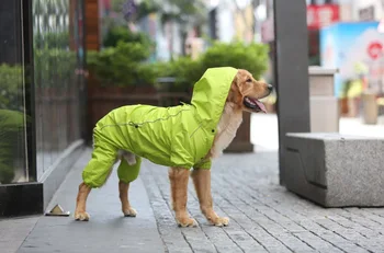 

EXCELLENT ELITE SPANKER Pet Dog Raincoat Medium and Large Dog Harness Golden Retriever Samoyed Tetrapod Dog Raincoat All Seasons