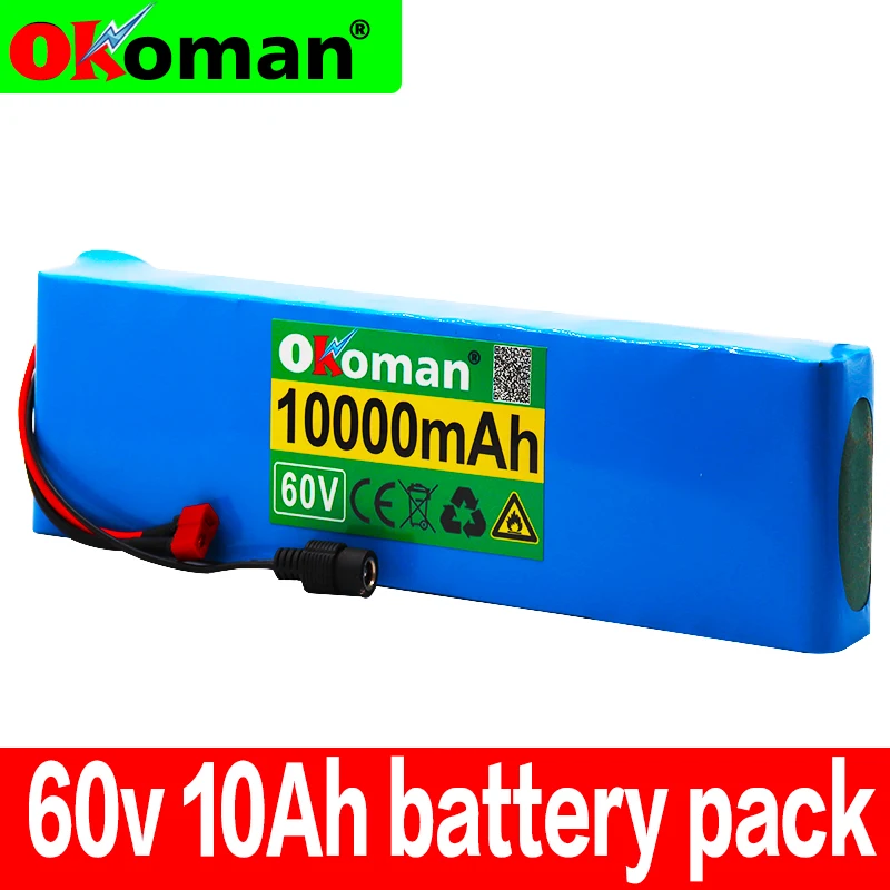 60V 10AH 1000W литий-ионный аккумулятор 67 2 V 10000mAh для электрического велосипеда