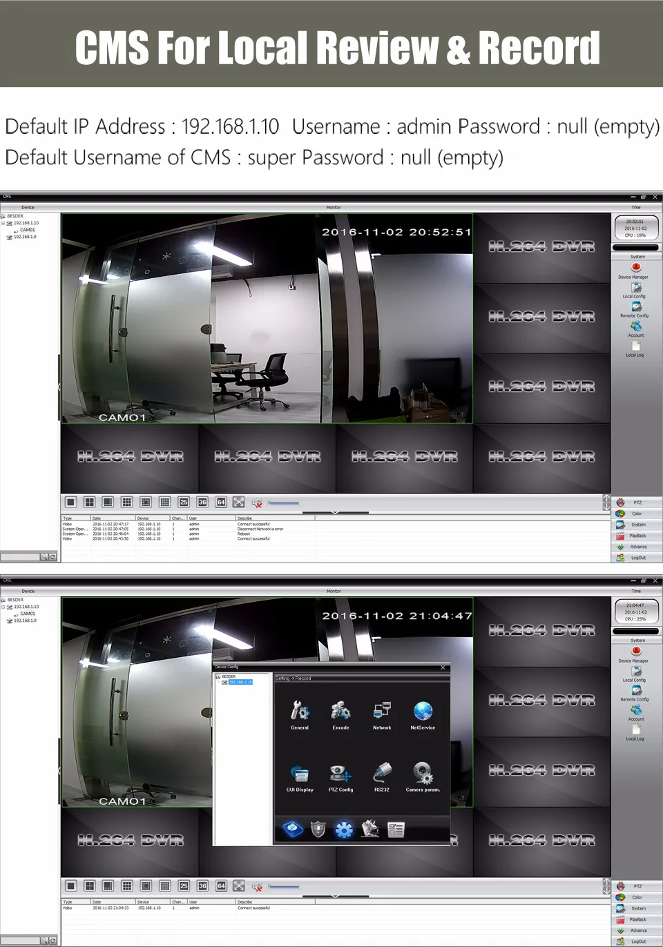 poe câmera 1080 p áudio microfone dome