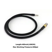 

New Airsoft HPA SLP Flex Air Hose Remote Line With Foster Quick Disconnect Coupler 40 Inch Low Pressure Max 200PSI