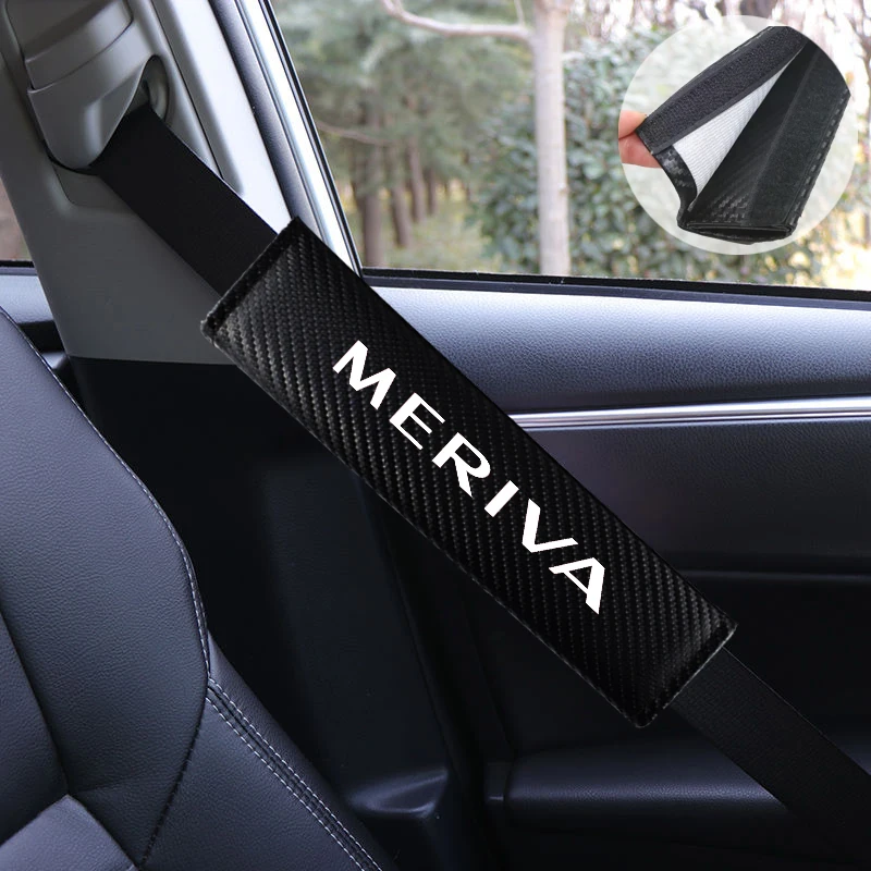 2PCS/lot Fashion Car Seatbelt Shoulder Pad for Opel Meriva Car Accessories Seat Belt Covers