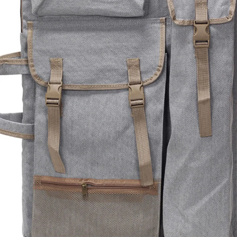 

Art Portfolio Bag Case Backpack Drawing Board Shoulder Bag with Zipper Shoulder Straps for Artist Painter Students Artwork Gray