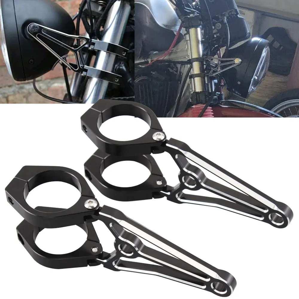 Кронштейн для крепления фары мотоцикла 39 мм с отверстием указателя поворота |