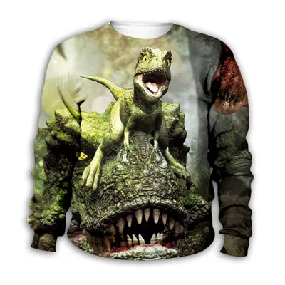 Синий Kids Baby Boy Girl Toddlers anime dinosaur print 3d Hoodies Cartoon Tracksuit Children wear Set Cute Sweatshirts-11 - Цвет: Синий