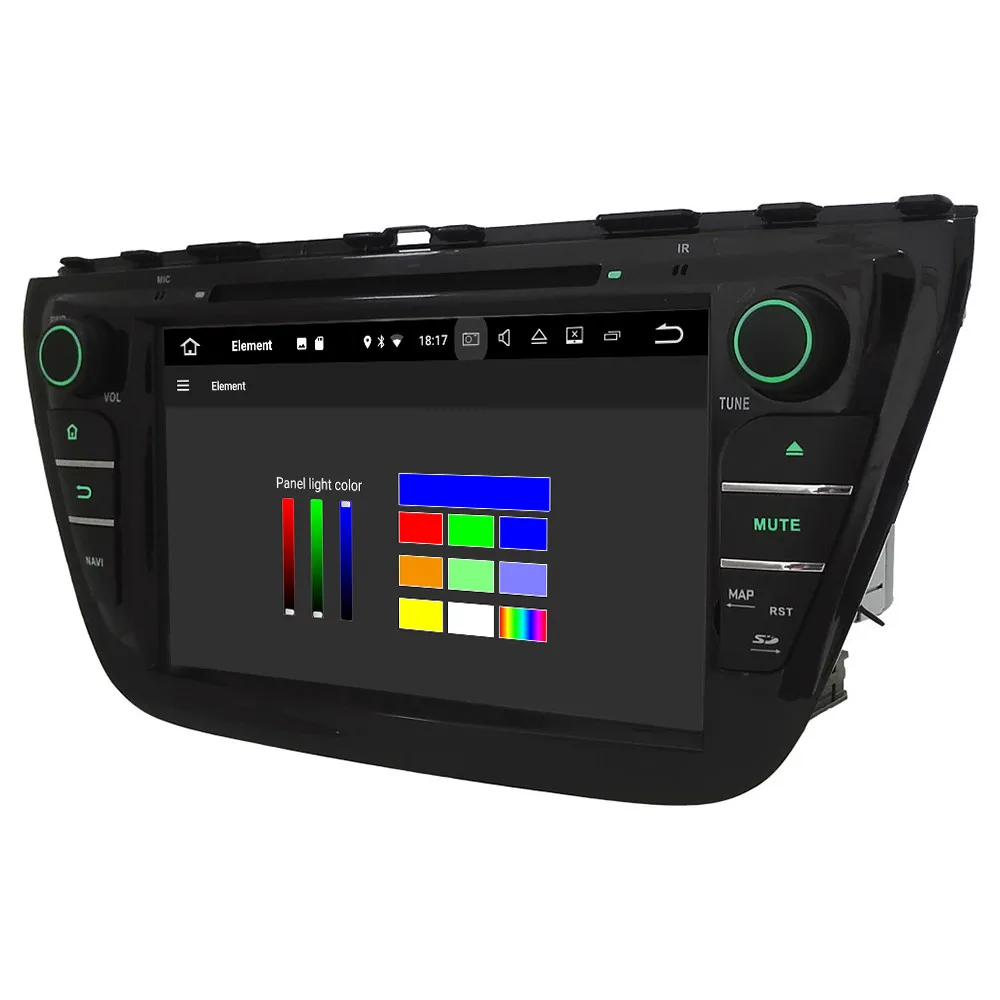 Klyde " ips 4G Android 9,0 Восьмиядерный 4 Гб ОЗУ 64 Гб ПЗУ DSP BT автомобильный DVD мультимедийный плеер стерео для Suzuki S-Cross SX4