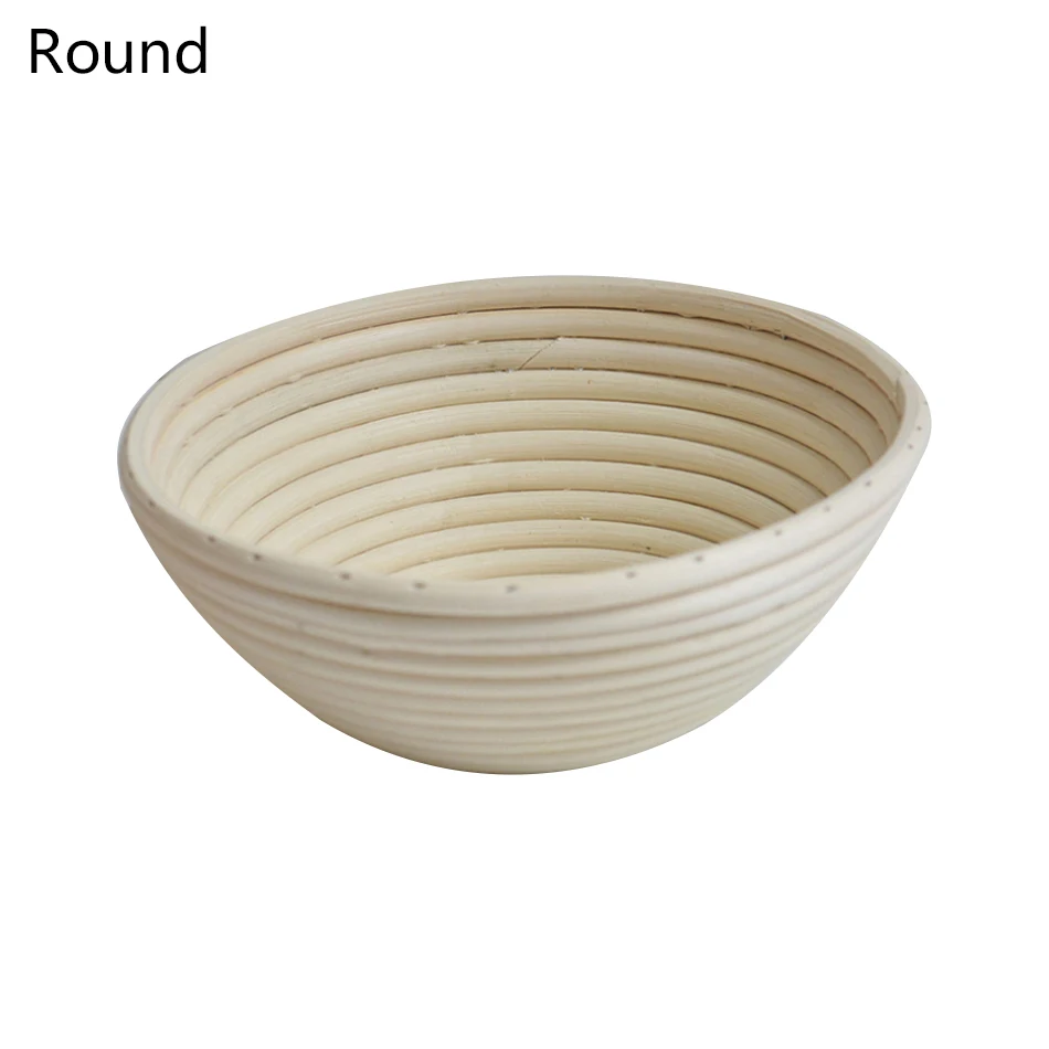Round S Новые различные формы ферментации ротанга корзина страна для хлеба, багета тесто Banneton brotформовой проверки испытательные корзины A20 - Цвет: Round S