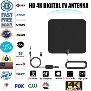 

HDTV Antennas Mini HD Digital TV Antenna DVB-T2 Easy To Use