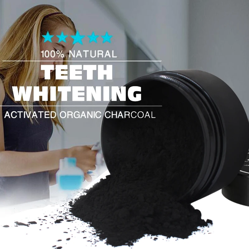 Natural Teeth Whitening Teeth Set 1 oz Bamboo Charcoal Powder 0 35oz Tooth Whitening Essence with 2