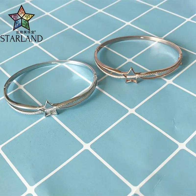 

Starland Original Star Bangle & Bracelet Fit pandora Charms for women Christmas Gifts Authentic 100% 925 Sterling Silver Jewelry