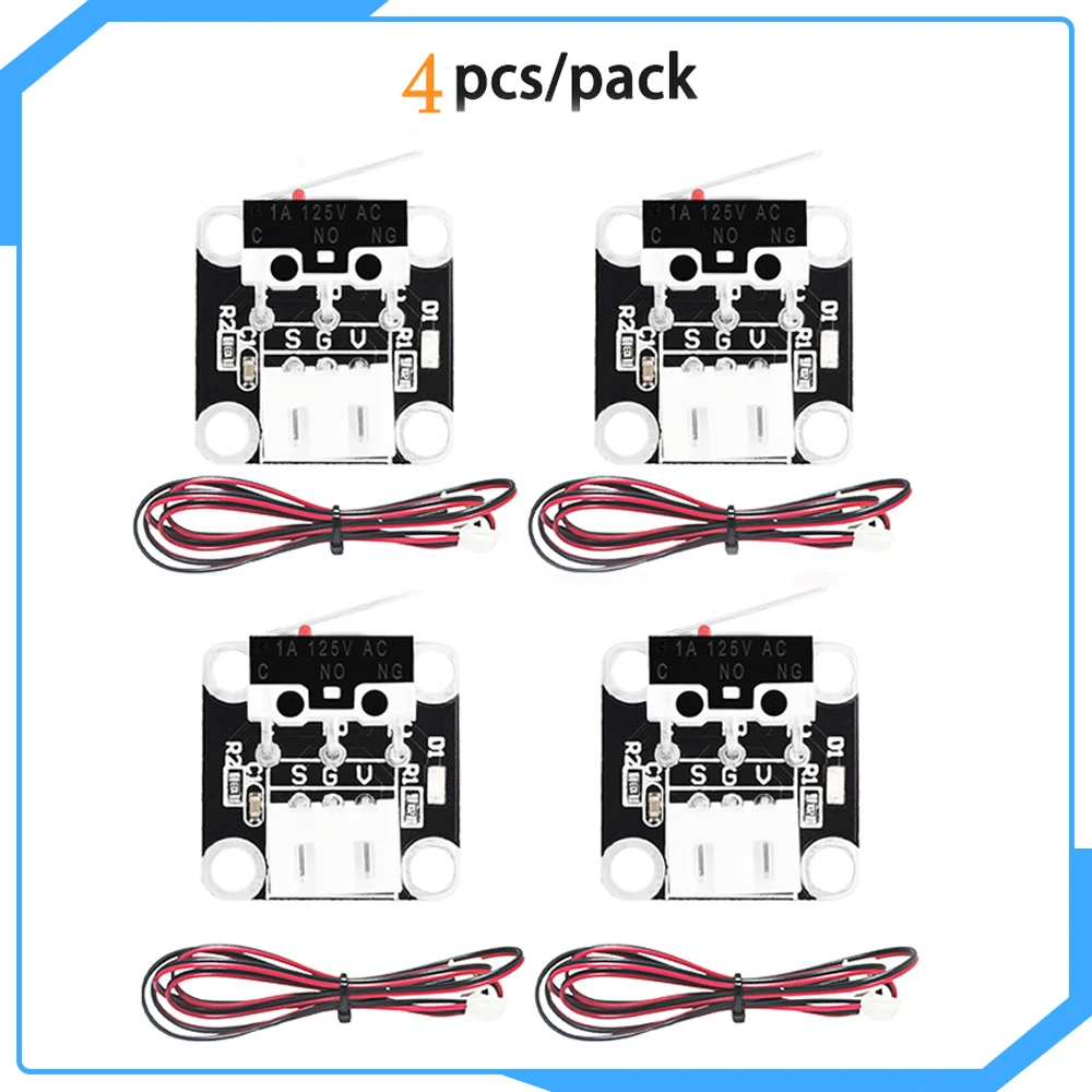 SIMAX3D 4pcs 3D Printer Part Endstop Mechanical Limit Switches with Cable Endstop Press Switch Module for ender 3 Pro Hotend kit afbeelding