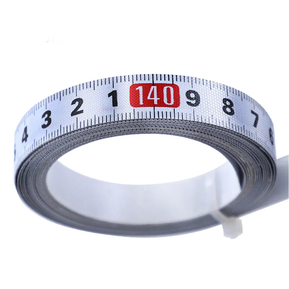 Woodworking Industrial Accessories Portable Steel Metric Tape Measure Distance Measuring Tool String Self Adhesive Sticker