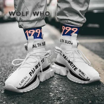 

Big Size Men Shoes Sneakers Air Mesh Men's Spring Shoes Walking Fashion Sneakers Platforms High Top Hasp Youth Zapatos Hombre X4