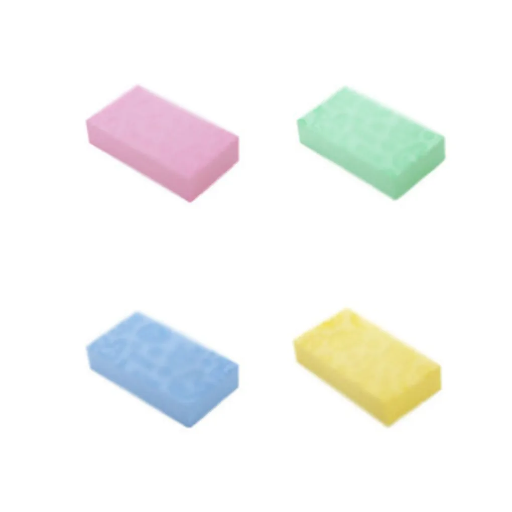 4PCS 4 шт., губка для детей и взрослых с рисунком из мультфильма, полотенце для ванной, инструмент для чистки спины, скруббер, принадлежности для купания - Цвет: 4PCS